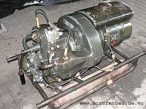 Stromaggregat der Wehrmacht mit luftgekühltem Breuer Boxermotor